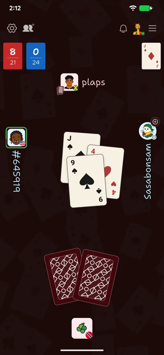 Spectating an All Fours game in HangJack